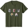 imageStar Wars The Bad Batch Clone Force 99 Helmets TShirtOlive Green
