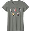 imageStar Wars The Bad Batch Clone Force 99 Helmets TShirtOlive Heather
