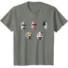 imageStar Wars The Bad Batch Clone Force 99 Helmets TShirtOlive Heather