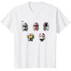 imageStar Wars The Bad Batch Clone Force 99 Helmets TShirtWhite