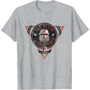 imageStar Wars The Bad Batch Clone Force Valor Victory Honor TShirtHeather Grey