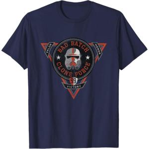 imageStar Wars The Bad Batch Clone Force Valor Victory Honor TShirtNavy Blue