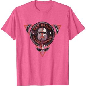 imageStar Wars The Bad Batch Clone Force Valor Victory Honor TShirtPink Heather