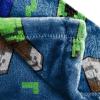 imageJay Franco Star Wars The Bad Batch Batch ampamp Co Throw Blanket  Measures 46 x 60 inches Kids Bedding  Fade Resistant Super Soft FleeceBlue  Minecraft