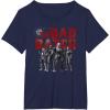 imageStar Wars The Bad Batch Wrecker Hunter Tech Crosshair TShirtNavy Blue