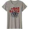 imageStar Wars The Bad Batch Wrecker Hunter Tech Crosshair TShirtSlate Grey