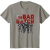 imageStar Wars The Bad Batch Wrecker Hunter Tech Crosshair TShirtSlate Grey