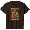 imageStar Wars The Book Of Boba Fett Twin Suns Retro Box Up TShirtBrown