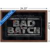 imageTrends International Star Wars The Bad Batch  Logo Wall Poster 34L x 224W Premium Unframed VersionMahogany Framed Version