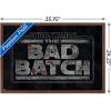 imageTrends International Star Wars The Bad Batch  Logo Wall Poster 34L x 224W Premium Unframed VersionMahogany Framed Version