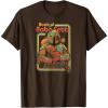 imageStar Wars The Book Of Boba Fett Twin Suns Retro Box Up TShirtBrown