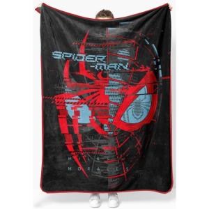 imageJay Franco Star Wars The Bad Batch Batch ampamp Co Throw Blanket  Measures 46 x 60 inches Kids Bedding  Fade Resistant Super Soft FleeceBlack  Miles Morales