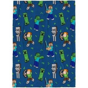imageJay Franco Star Wars The Bad Batch Batch ampamp Co Throw Blanket  Measures 46 x 60 inches Kids Bedding  Fade Resistant Super Soft FleeceBlue  Minecraft