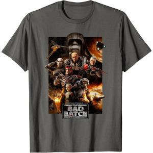imageStar Wars The Bad Batch Series Poster TShirtAsphalt Grey