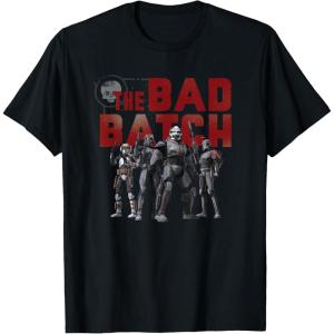 imageStar Wars The Bad Batch Wrecker Hunter Tech Crosshair TShirtBlack