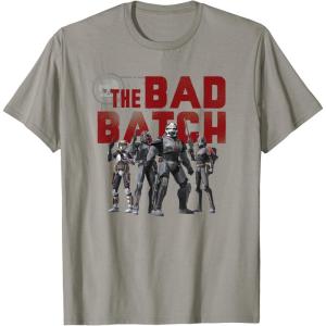 imageStar Wars The Bad Batch Wrecker Hunter Tech Crosshair TShirtSlate Grey
