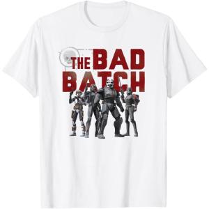 imageStar Wars The Bad Batch Wrecker Hunter Tech Crosshair TShirtWhite