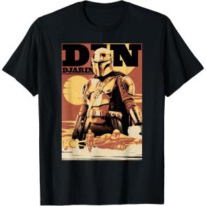 imageStar Wars The Book Of Boba Fett Din Djarin Tatooine TShirtBlack