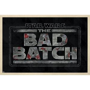 imageTrends International Star Wars The Bad Batch  Logo Wall Poster 34L x 224W Premium Unframed VersionBlonde Framed Version