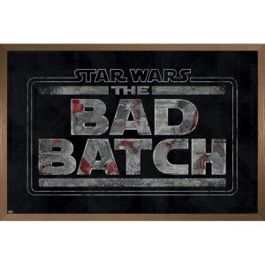 imageTrends International Star Wars The Bad Batch  Logo Wall Poster 34L x 224W Premium Unframed VersionBronze Framed Version