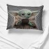 imageJay Franco Star Wars The Book of Boba Fett 1 Single Reversible Pillowcase  Kids Super Soft BeddingGray  Mandalorian