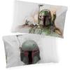imageJay Franco Star Wars The Book of Boba Fett 1 Single Reversible Pillowcase  Kids Super Soft BeddingWhite  Boba Fett