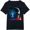 imageStar Wars ObiWan Kenobi vs Darth Vader TShirtBlack
