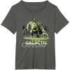 imageStar Wars The Book of Boba Fett Galactic Outlaw Rancor Rider TShirtAsphalt Grey