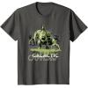 imageStar Wars The Book of Boba Fett Galactic Outlaw Rancor Rider TShirtAsphalt Grey