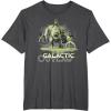 imageStar Wars The Book of Boba Fett Galactic Outlaw Rancor Rider TShirtDark Heather Grey