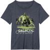 imageStar Wars The Book of Boba Fett Galactic Outlaw Rancor Rider TShirtHeather Blue