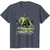imageStar Wars The Book of Boba Fett Galactic Outlaw Rancor Rider TShirtHeather Blue