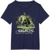 imageStar Wars The Book of Boba Fett Galactic Outlaw Rancor Rider TShirtNavy Blue