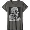 imageStar Wars Vintage ObiWan Kenobi May the Force Be With You TShirtAsphalt Grey