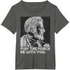 imageStar Wars Vintage ObiWan Kenobi May the Force Be With You TShirtAsphalt Grey