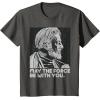 imageStar Wars Vintage ObiWan Kenobi May the Force Be With You TShirtAsphalt Grey