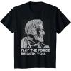 imageStar Wars Vintage ObiWan Kenobi May the Force Be With You TShirtBlack