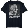 imageStar Wars Vintage ObiWan Kenobi May the Force Be With You TShirtBlack