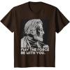 imageStar Wars Vintage ObiWan Kenobi May the Force Be With You TShirtBrown