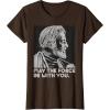 imageStar Wars Vintage ObiWan Kenobi May the Force Be With You TShirtBrown
