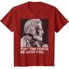 imageStar Wars Vintage ObiWan Kenobi May the Force Be With You TShirtCranberry Red