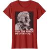 imageStar Wars Vintage ObiWan Kenobi May the Force Be With You TShirtCranberry Red