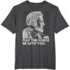 imageStar Wars Vintage ObiWan Kenobi May the Force Be With You TShirtDark Heather Grey