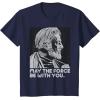 imageStar Wars Vintage ObiWan Kenobi May the Force Be With You TShirtNavy Blue