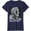 imageStar Wars Vintage ObiWan Kenobi May the Force Be With You TShirtNavy Blue