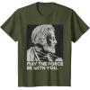 imageStar Wars Vintage ObiWan Kenobi May the Force Be With You TShirtOlive Green