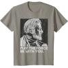 imageStar Wars Vintage ObiWan Kenobi May the Force Be With You TShirtSlate Grey