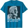 imageStar Wars Vintage ObiWan Kenobi May the Force Be With You TShirtSapphire Blue