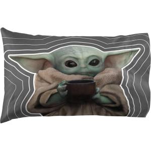 imageJay Franco Star Wars The Book of Boba Fett 1 Single Reversible Pillowcase  Kids Super Soft BeddingGray  Mandalorian
