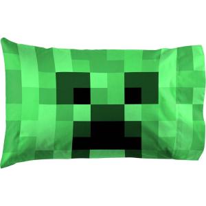 imageJay Franco Star Wars The Book of Boba Fett 1 Single Reversible Pillowcase  Kids Super Soft BeddingGreen  Minecraft